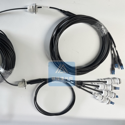 8F Armored FTTA Patch Cord CPRI Black Lszh Fiber Patch CordUniboot With Housing