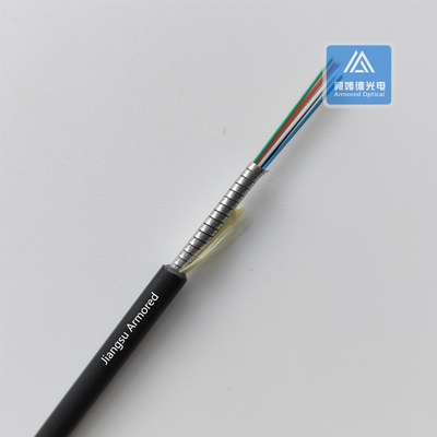 SM CPRI Spiral Armored Fiber Optic Cable LSZH FTTA 6 Fiber Optic Cable