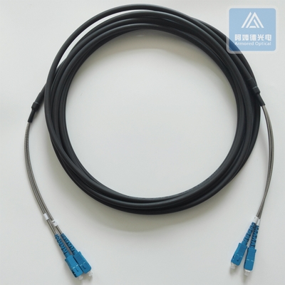 Duplex SM Armored CPRI Patch Cord With SC UPC Connector 7.0mm LSZH