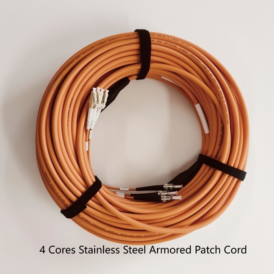 ST-DLC-35M 6.5mm Orange LSZH Armored Fiber Patch Cord