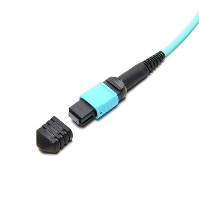 Cáp quang OM3 MTP Mpo, Dây vá PVC LSZH Mpo tương thích với Fast Ethernet