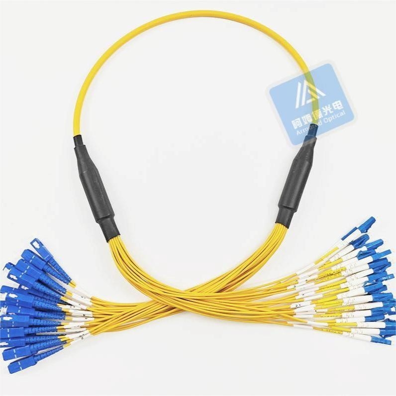 24F Sc Lc Armored Fiber Patch Cord LSZH 7.0MM Rodent Resistant FTTX Datacenter