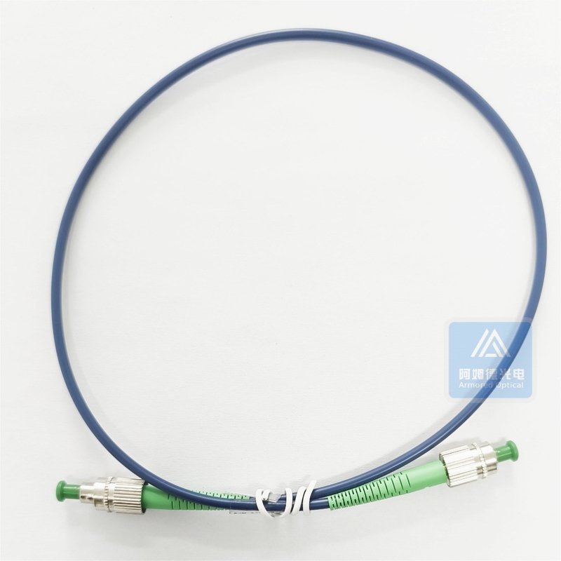 Simplex Armored Patch Cord 0.5m FC/UPC Connector 3.0mm Blue LSZH  Flame Resistant FTTH