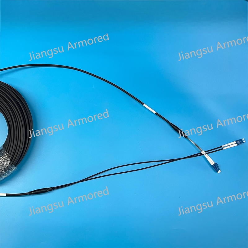 2F SM Armored Patch Cord CPRI DLC 0.1M DLC 0.5M 5.0mm Black LSZH FTTA Patch Jumper