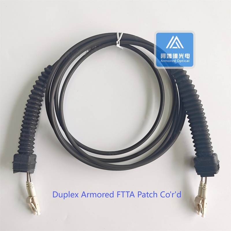Duplex MM Armored FTTA Patch Cord CPRI Patch Cord Black LSZH BBU RRU NSN Nokia Equipment DLC
