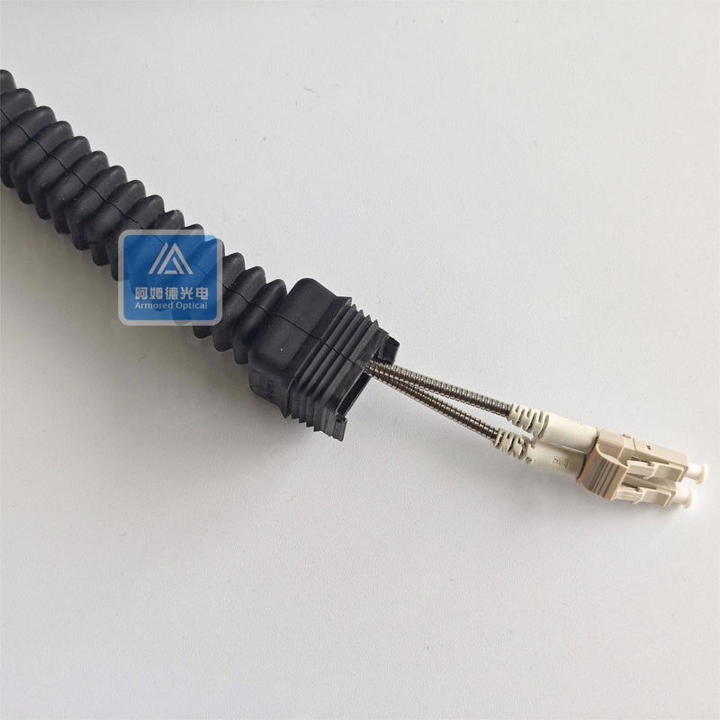 Duplex MM Armored FTTA Patch Cord CPRI Patch Cord Black LSZH BBU RRU NSN Nokia Equipment DLC