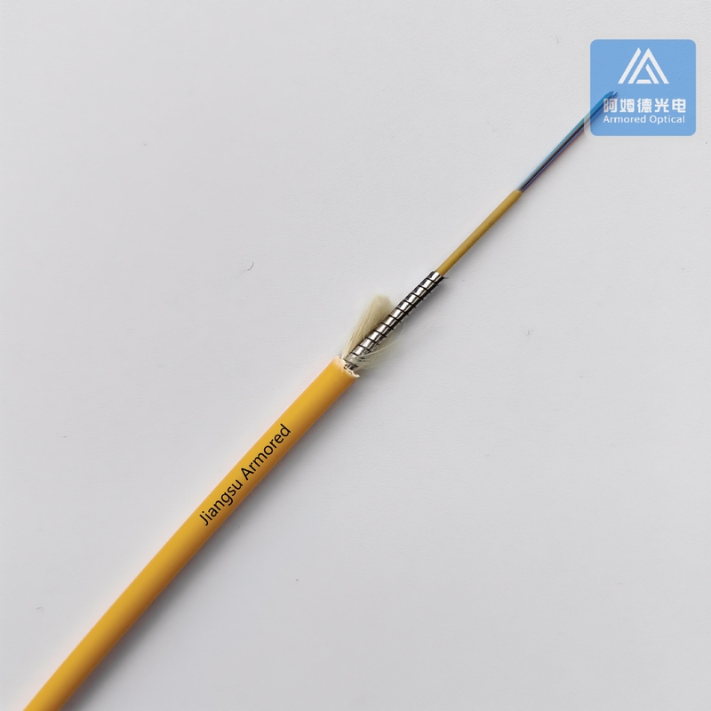 12 Cores SM 4.0mm Armoured Fiber Cable G652D