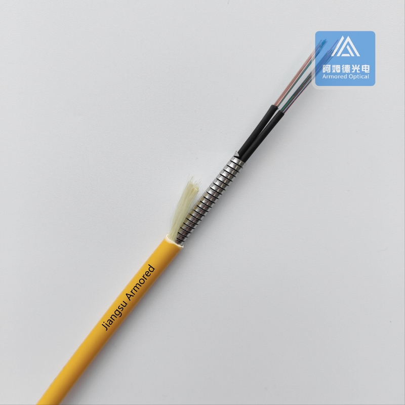 48 Cores SM Single Mode Armored Fiber Optic Cable 6.0mm