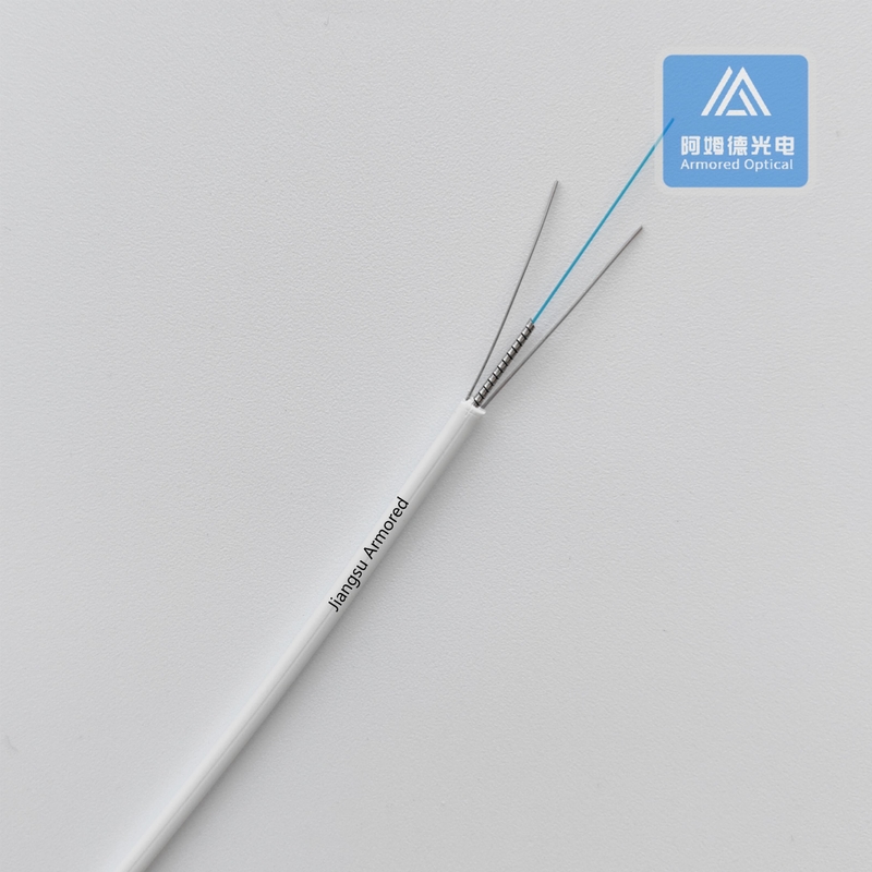 Simplex SM 2.0x1.7mm Armored Fiber Cable Stainless Steel