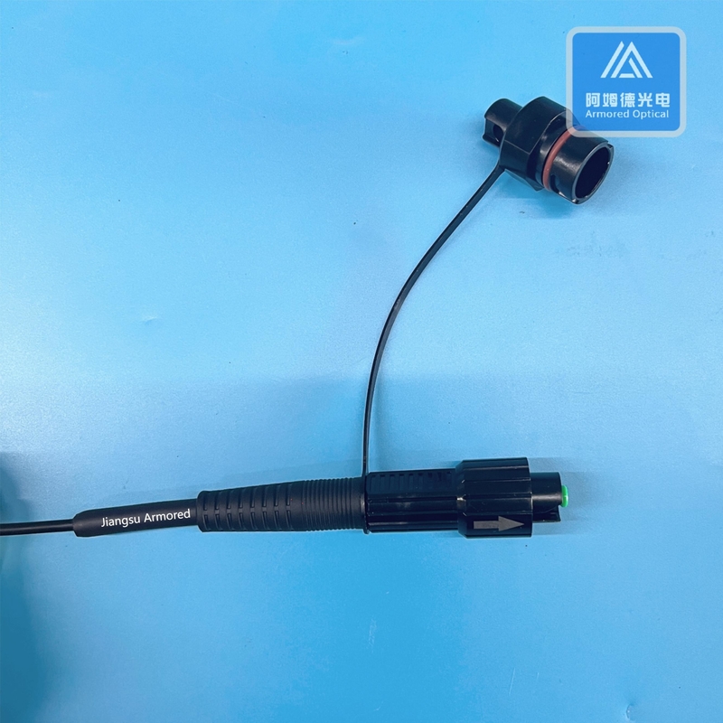 Armored Fiber Patch Cable with Compatible Huawei -SC/APC Connector  LSZH Jacket