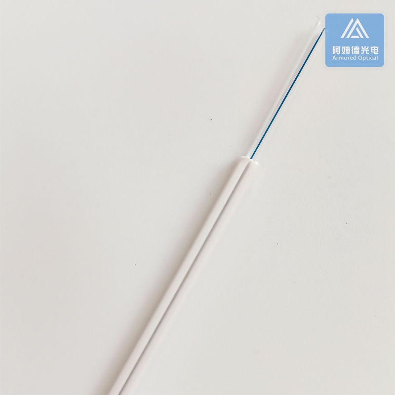 Simplex SM Drop Cable 3.0x2.0mm White LSZH  FTTH Indoor Fiber Optic Cable