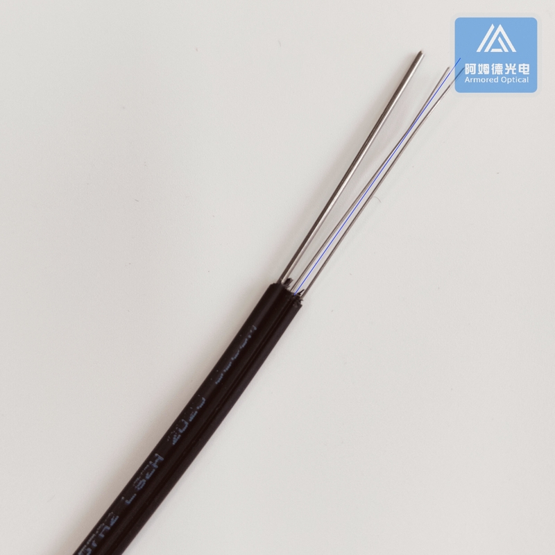 Simplex SM Steel Wire Supporting Drop Cable 5.0x2.0mm Indoor Fiber Cable